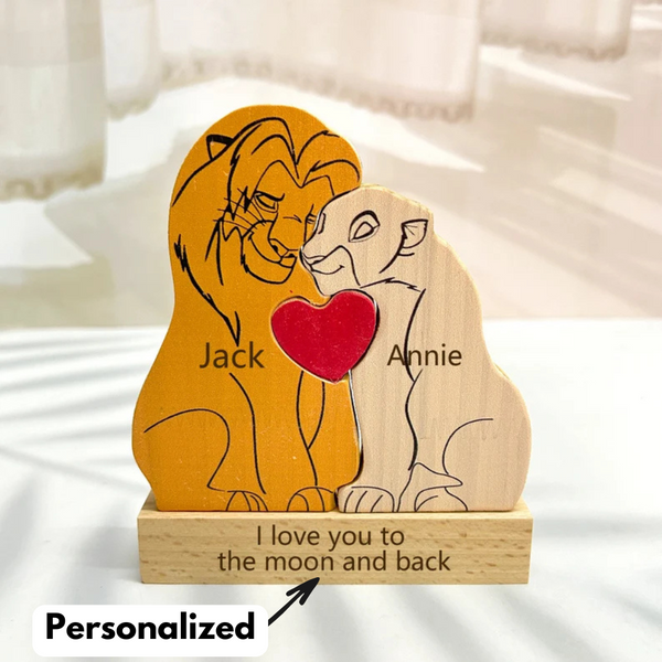 Lionory™ Family Personalized Wooden Puzzle